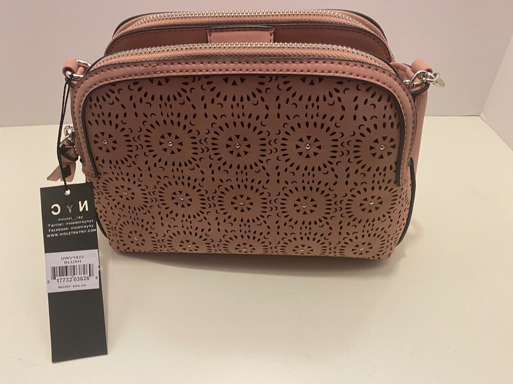 Violet Ray Suede Blush Purse